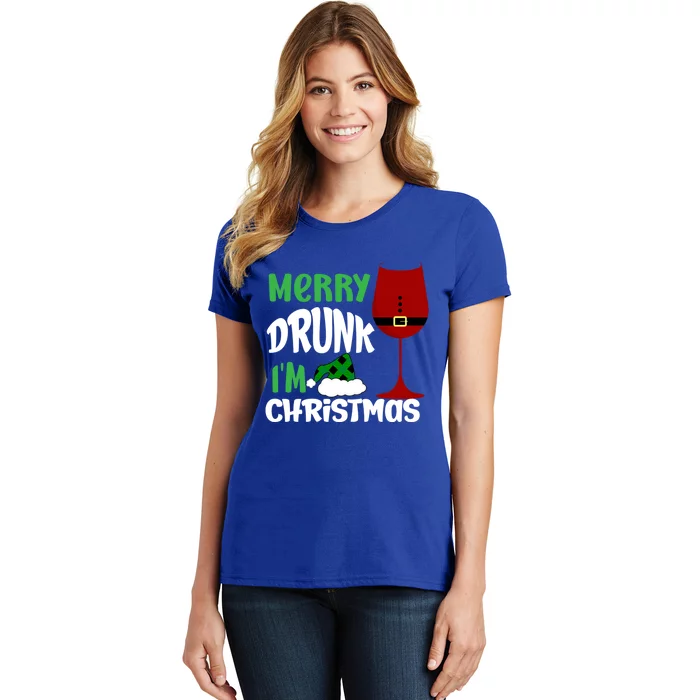 Christmas Merry Drunk IM Christmas Wine Santa Gift Women's T-Shirt