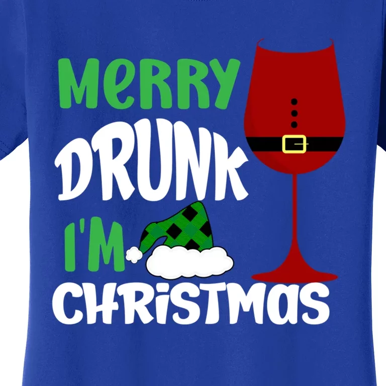 Christmas Merry Drunk IM Christmas Wine Santa Gift Women's T-Shirt