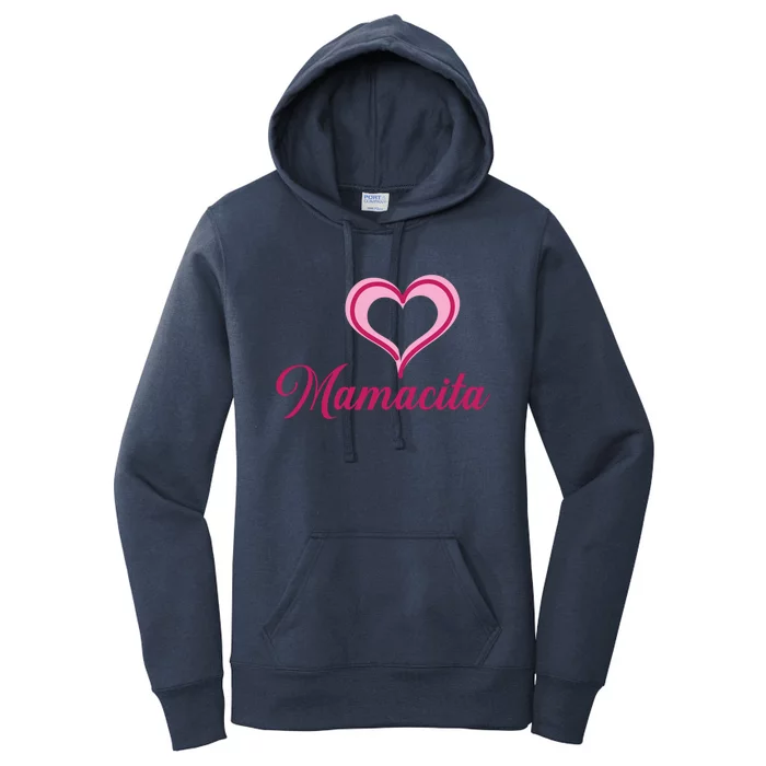 Cute Mother’s Day Love Heart Mamacita Funny Gift Women's Pullover Hoodie