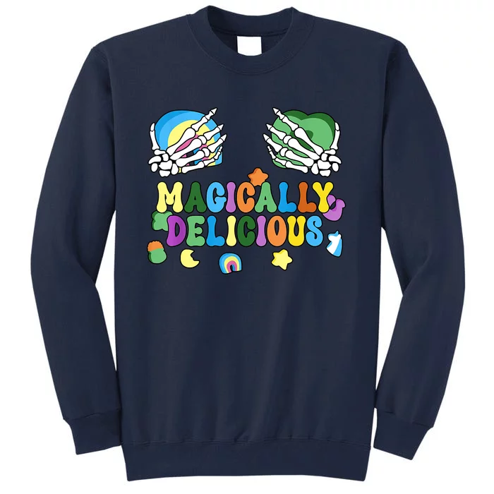 Colorful Magically Delicious Sexy Shamrock St Patrick's Day Tall Sweatshirt