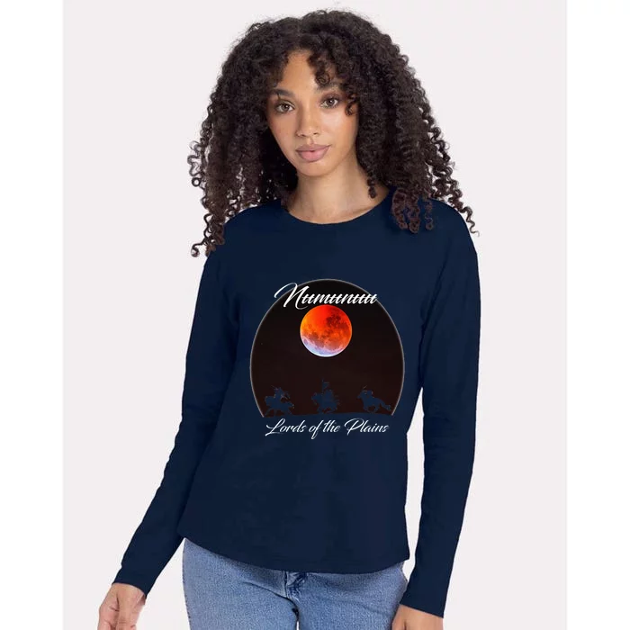 Comanche Moon Design Womens Cotton Relaxed Long Sleeve T-Shirt