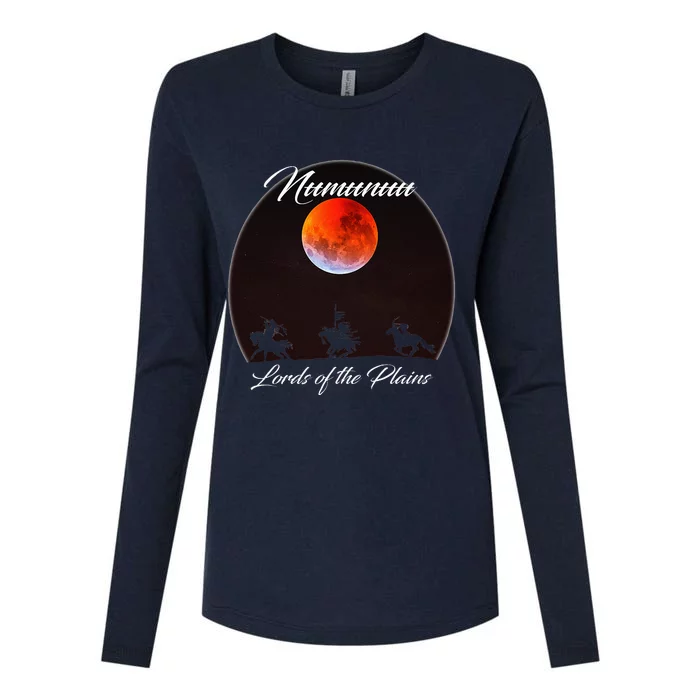 Comanche Moon Design Womens Cotton Relaxed Long Sleeve T-Shirt