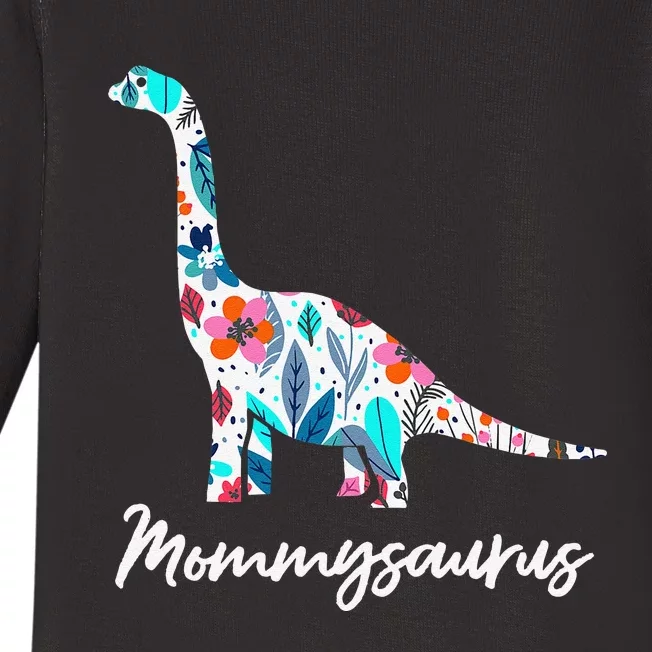 Cute Mommysaurus Dinosaur Mothers Day Gift Idea Baby Long Sleeve Bodysuit