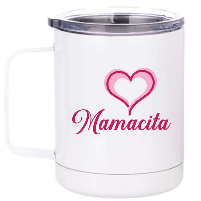 Cute Mother’s Day Love Heart Mamacita Funny Gift Front & Back 12oz Stainless Steel Tumbler Cup