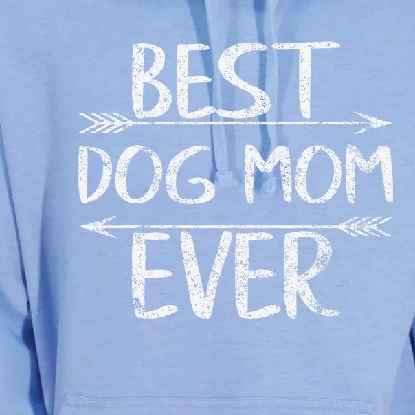 Cute Mothers Day Funny Gift Best Dog Mom Ever Unisex Surf Hoodie