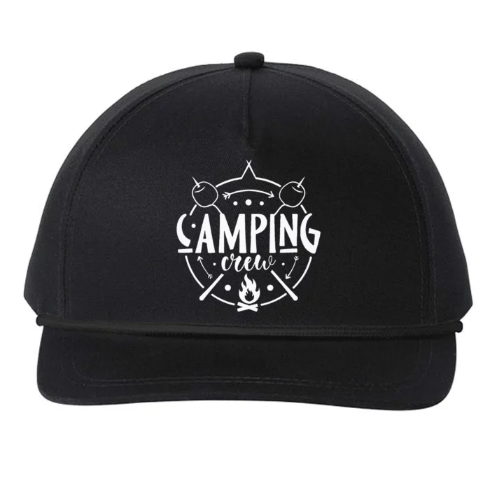 Camping Matching Design For Family Camper Group Camping Crew Snapback Five-Panel Rope Hat