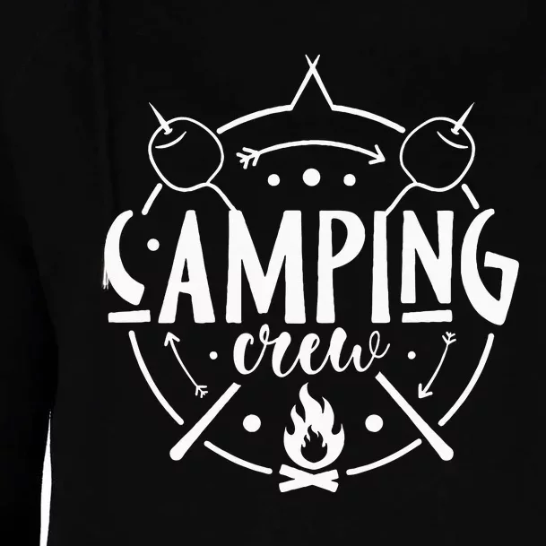 Camping Matching Design For Family Camper Group Camping Crew Womens Funnel Neck Pullover Hood