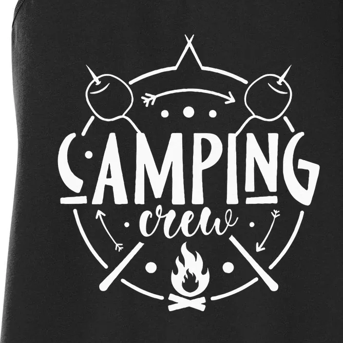 Camping Matching Design For Family Camper Group Camping Crew Women's Racerback Tank