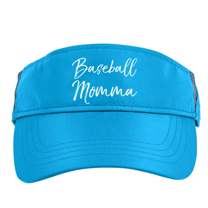 Cute Mother's Day Gift Tee Ball Mom Baseball Momma Gift Adult Drive Performance Visor