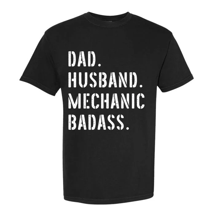 Car Mechanic Dad Funny Gift From Daughter Son Wife Gift Garment-Dyed Heavyweight T-Shirt