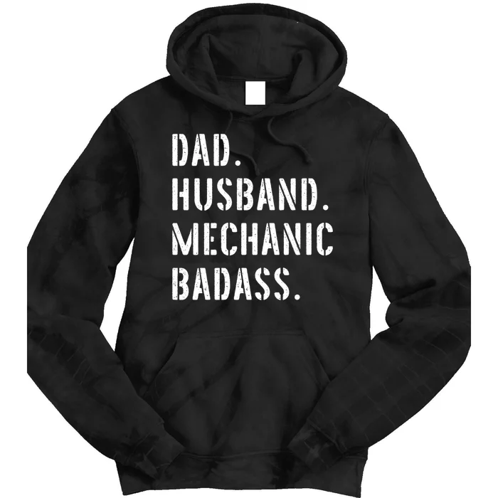 Car Mechanic Dad Funny Gift From Daughter Son Wife Gift Tie Dye Hoodie