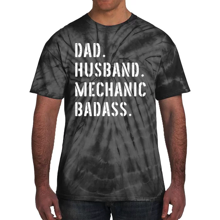 Car Mechanic Dad Funny Gift From Daughter Son Wife Gift Tie-Dye T-Shirt