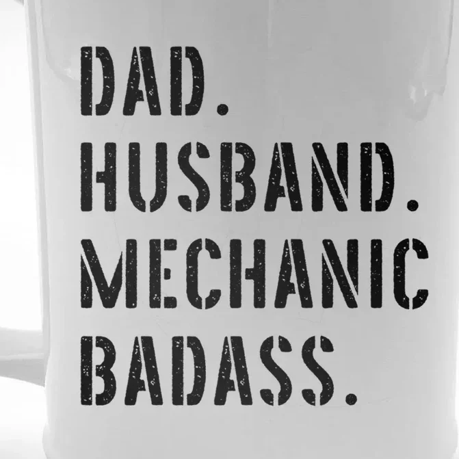 Car Mechanic Dad Funny Gift From Daughter Son Wife Gift Front & Back Beer Stein