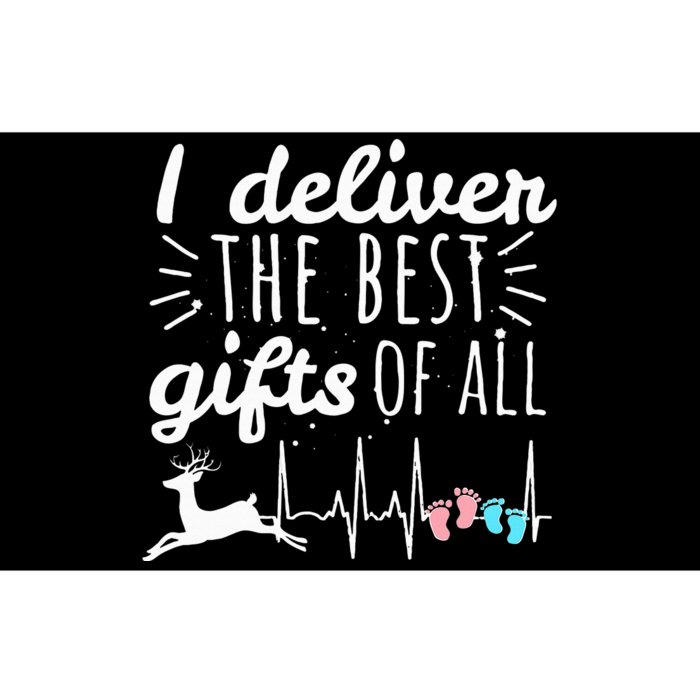 Christmas Midwife Doula Labor Nurse Festive Gift Reindeer Bumper Sticker