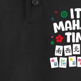 Cute Mahjong Design For Tile Game Mahjong Player Dry Zone Grid Performance Polo