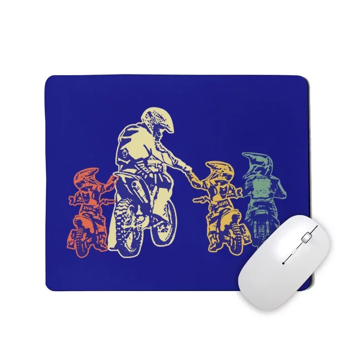 Cool Motocross Dirt Bike Biker Dad And Sons FatherS Day Cool Gift Mousepad