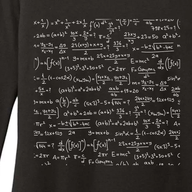 Cool Math Equations Work Board Womens CVC Long Sleeve Shirt