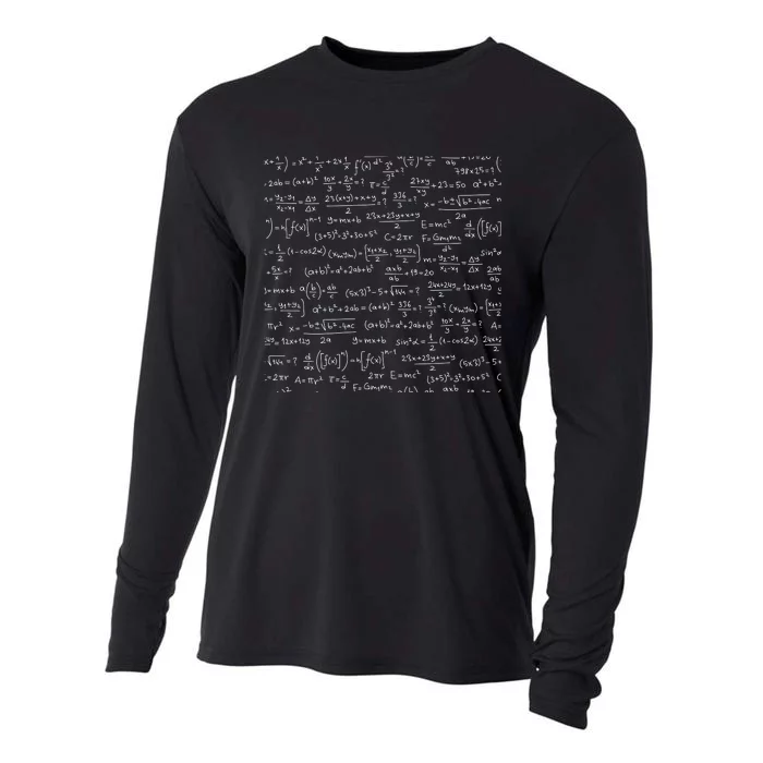 Cool Math Equations Work Board Cooling Performance Long Sleeve Crew