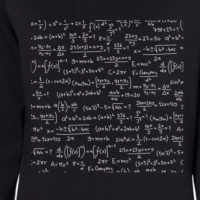 Cool Math Equations Work Board Womens California Wash Sweatshirt