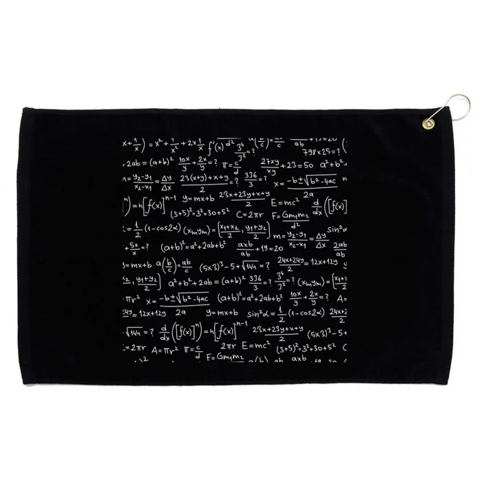 Cool Math Equations Work Board Grommeted Golf Towel