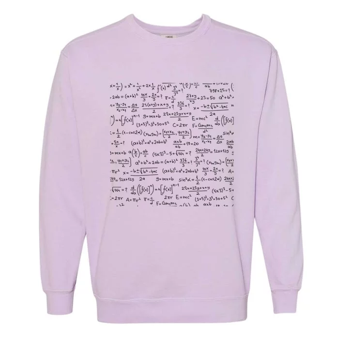 Cool Math Equations Work Board Garment-Dyed Sweatshirt