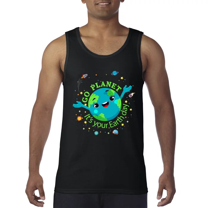 Cute Mother Earth Day Save Our Planet Women Girl Tank Top