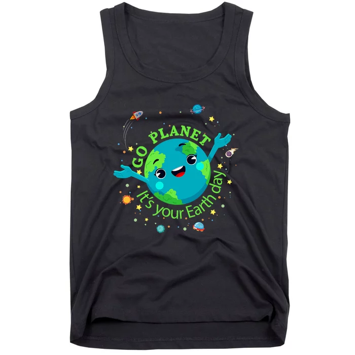 Cute Mother Earth Day Save Our Planet Women Girl Tank Top