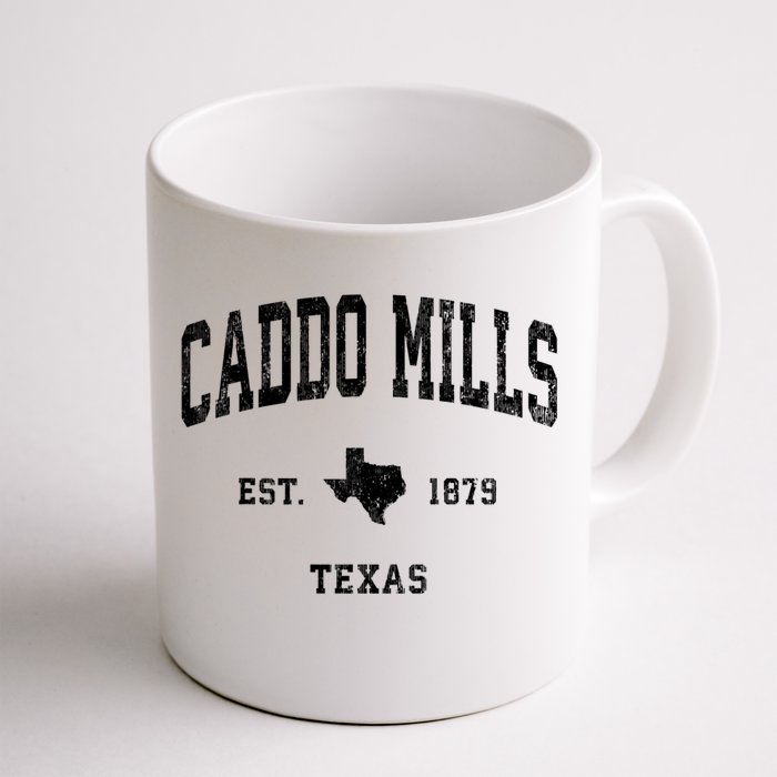 Caddo Mills Est 1879 Texas Tx Vintage Established Athletic Sports Design Front & Back Coffee Mug