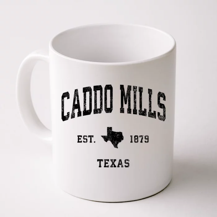 Caddo Mills Est 1879 Texas Tx Vintage Established Athletic Sports Design Front & Back Coffee Mug