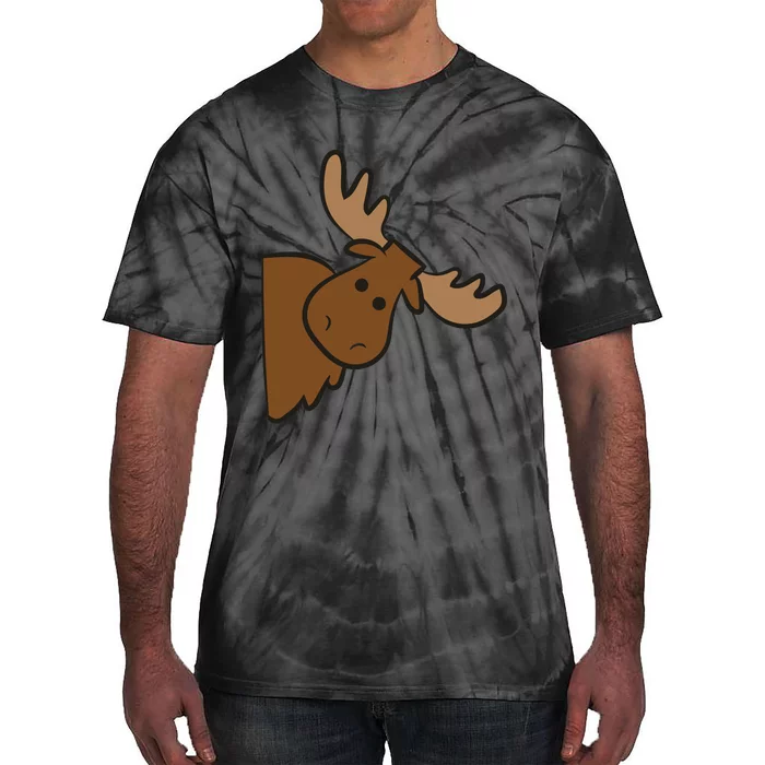 Cute Moose Elk Deer Funny Alaska Moose Tie-Dye T-Shirt