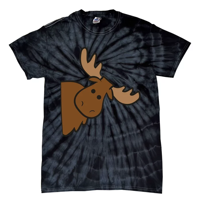 Cute Moose Elk Deer Funny Alaska Moose Tie-Dye T-Shirt