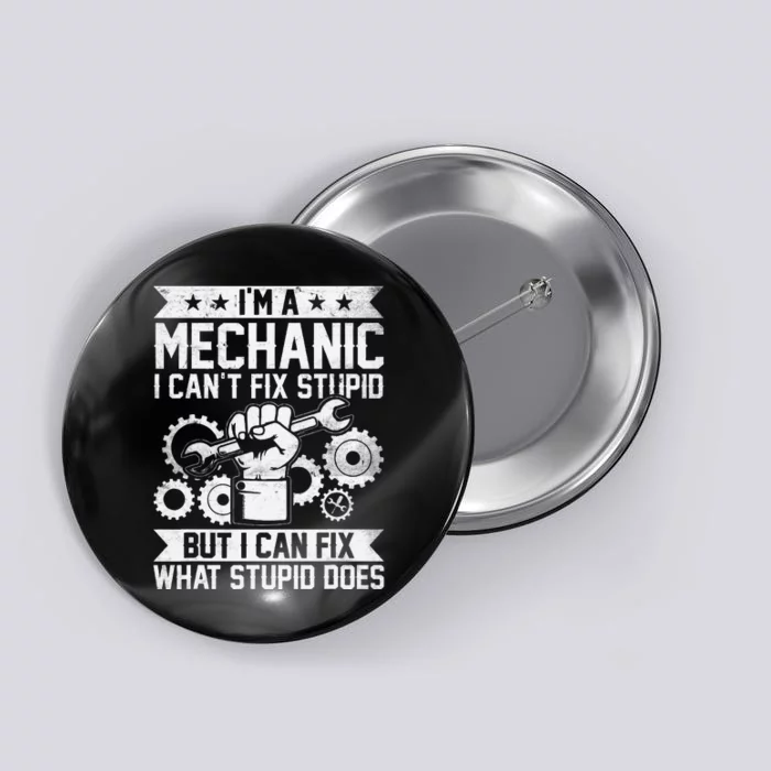 Car Mechanic Engineer Auto Mechanic Button