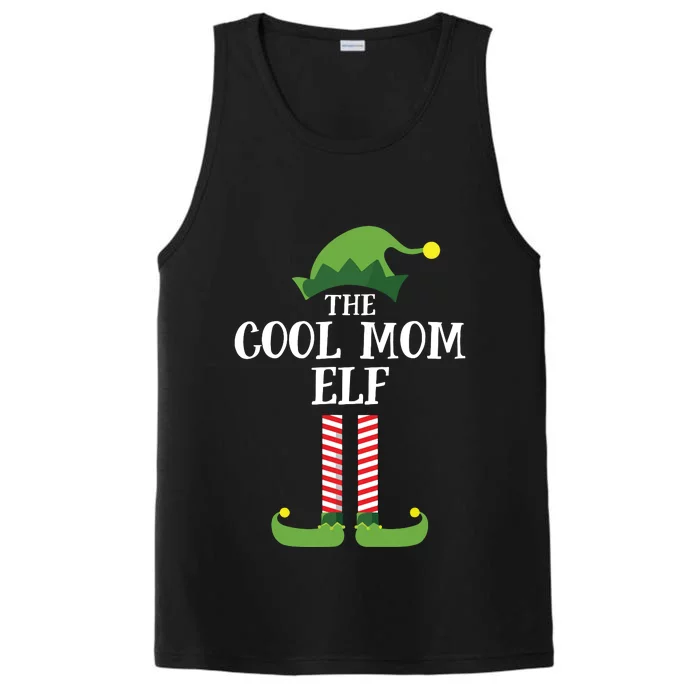 Cool Mom Elf Matching Family Group Christmas Party Performance Tank