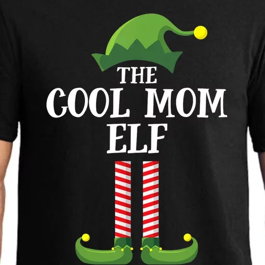 Cool Mom Elf Matching Family Group Christmas Party Pajama Set