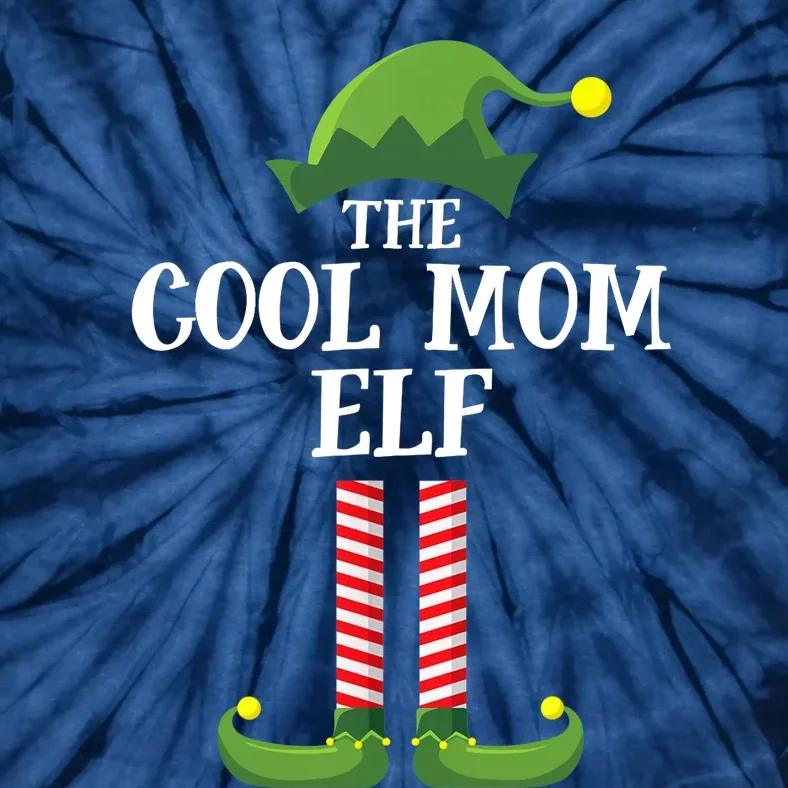 Cool Mom Elf Matching Family Group Christmas Party Tie-Dye T-Shirt