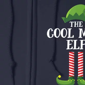 Cool Mom Elf Matching Family Group Christmas Party Full Zip Hoodie