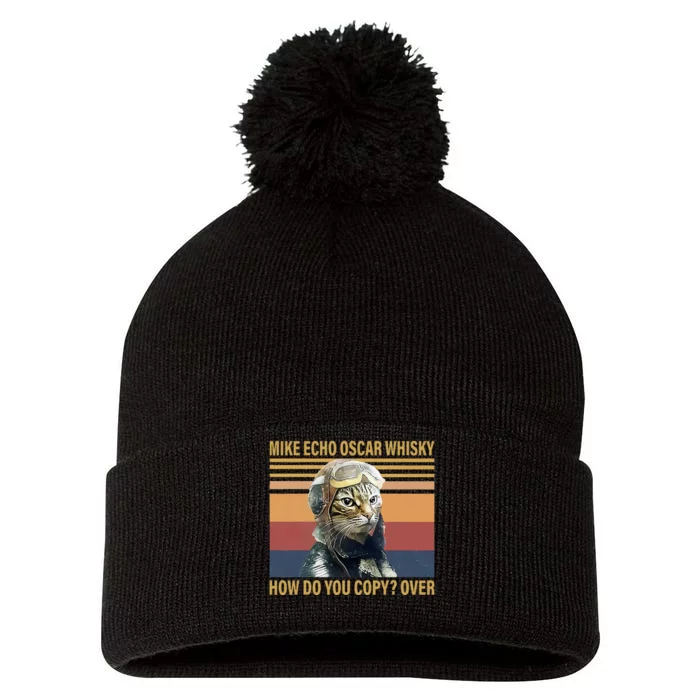 Cat Mike Echo Oscar Whisky How Do You Copy Over Vintage Pom Pom 12in Knit Beanie