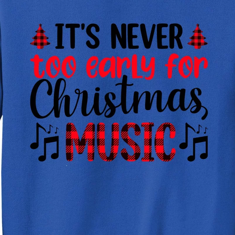 Christmas Music Enthusiast Graphic Tall Sweatshirt