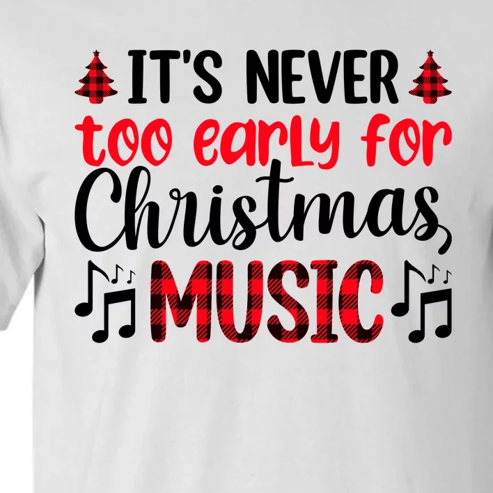 Christmas Music Enthusiast Graphic Tall T-Shirt