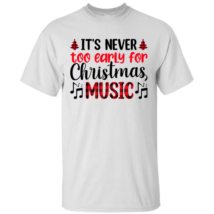 Christmas Music Enthusiast Graphic Tall T-Shirt