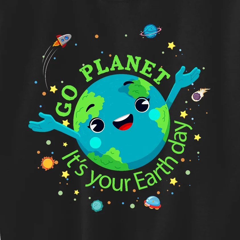 Cute Mother Earth Day Save Our Planet Kids Sweatshirt