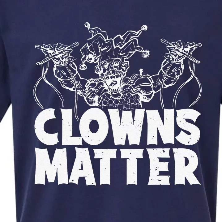 Clowns Matter Evil Clown Lover Scary Halloween Season Lover Sueded Cloud Jersey T-Shirt