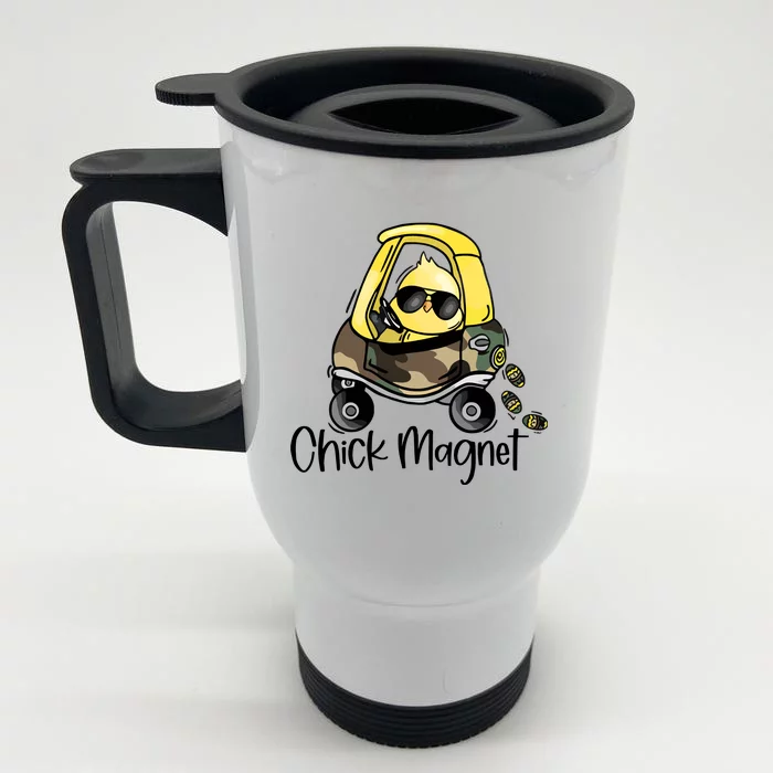 Chick Magnet Easter Front & Back Stainless Steel Travel Mug