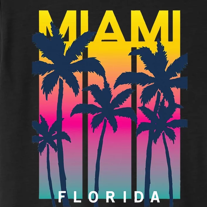 Cool Miami Florida I Love Miami Miami ChromaSoft Performance T-Shirt