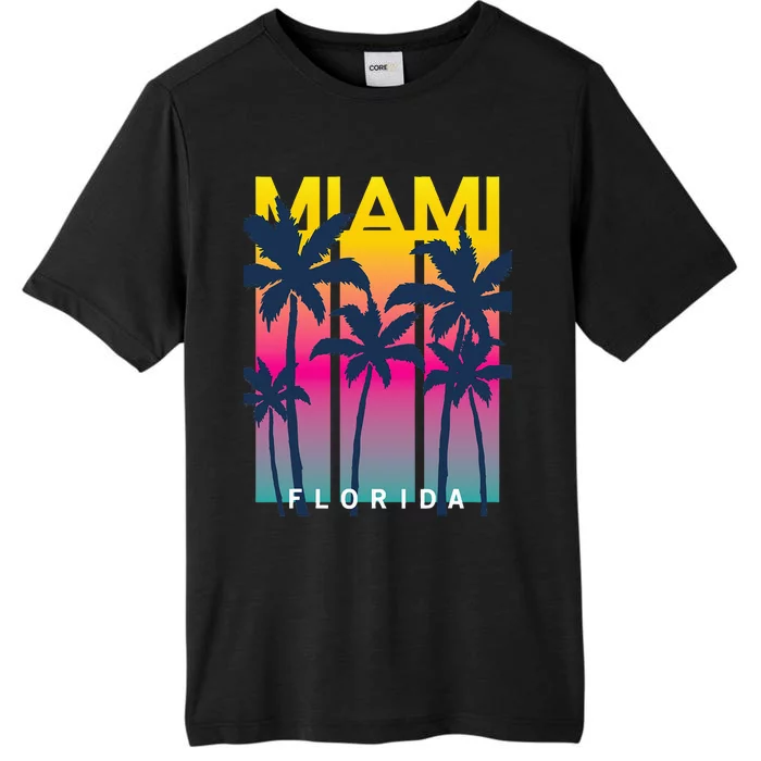 Cool Miami Florida I Love Miami Miami ChromaSoft Performance T-Shirt