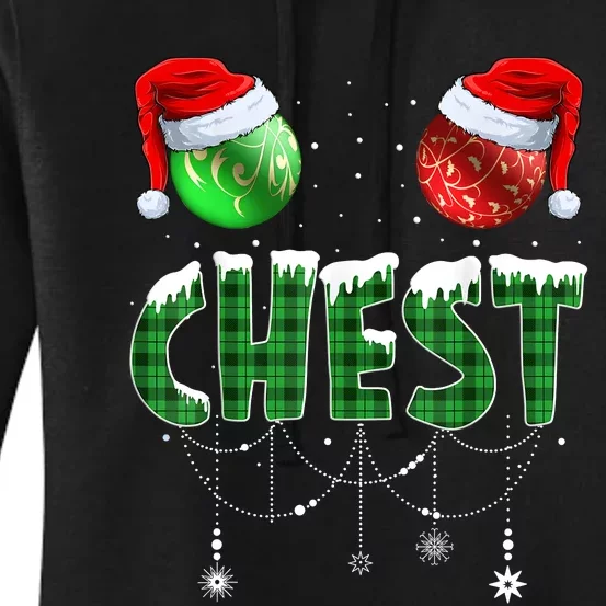 Chestnuts Matching Family Funny Chest Nuts Christmas Couples Women's Pullover Hoodie