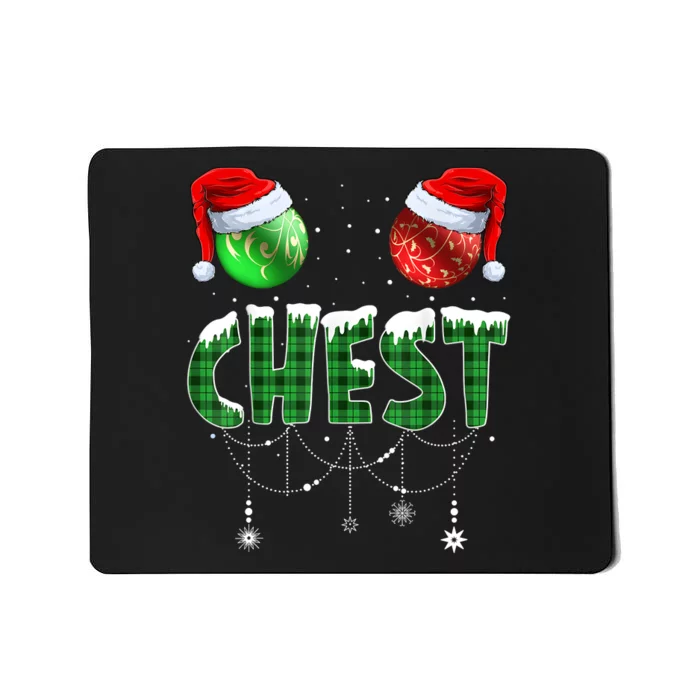 Chestnuts Matching Family Funny Chest Nuts Christmas Couples Mousepad