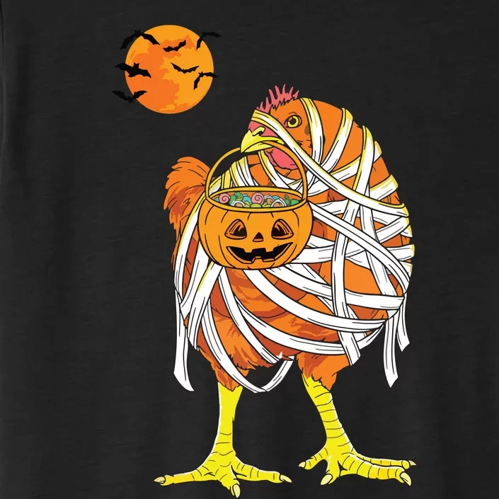 Chicken Mummy Funny Halloween Farmer ChromaSoft Performance T-Shirt