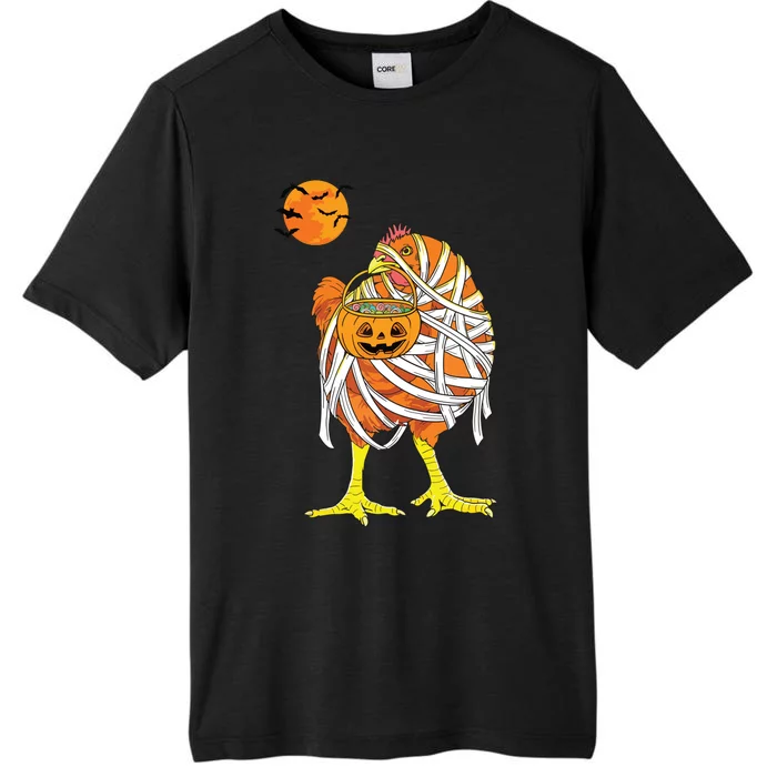 Chicken Mummy Funny Halloween Farmer ChromaSoft Performance T-Shirt