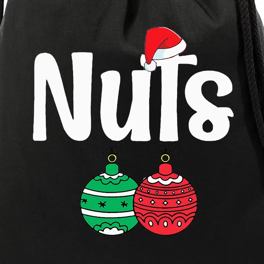 Chestnuts Matching Family Funny Chest Nuts Christmas Couples Drawstring Bag